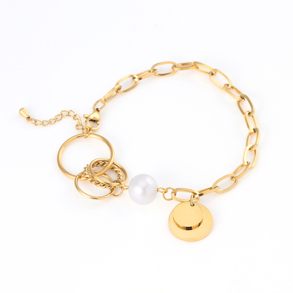 Stainless Steel Multi-layer Stacked Bracelet