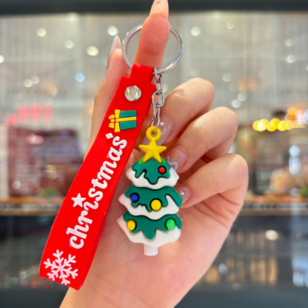 Christmas Cartoon Keychain Bag Charm