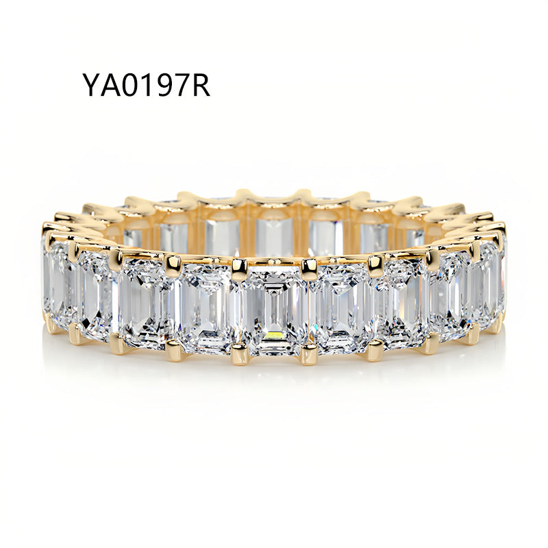 Fully Paved Moissanite Stackable Ring