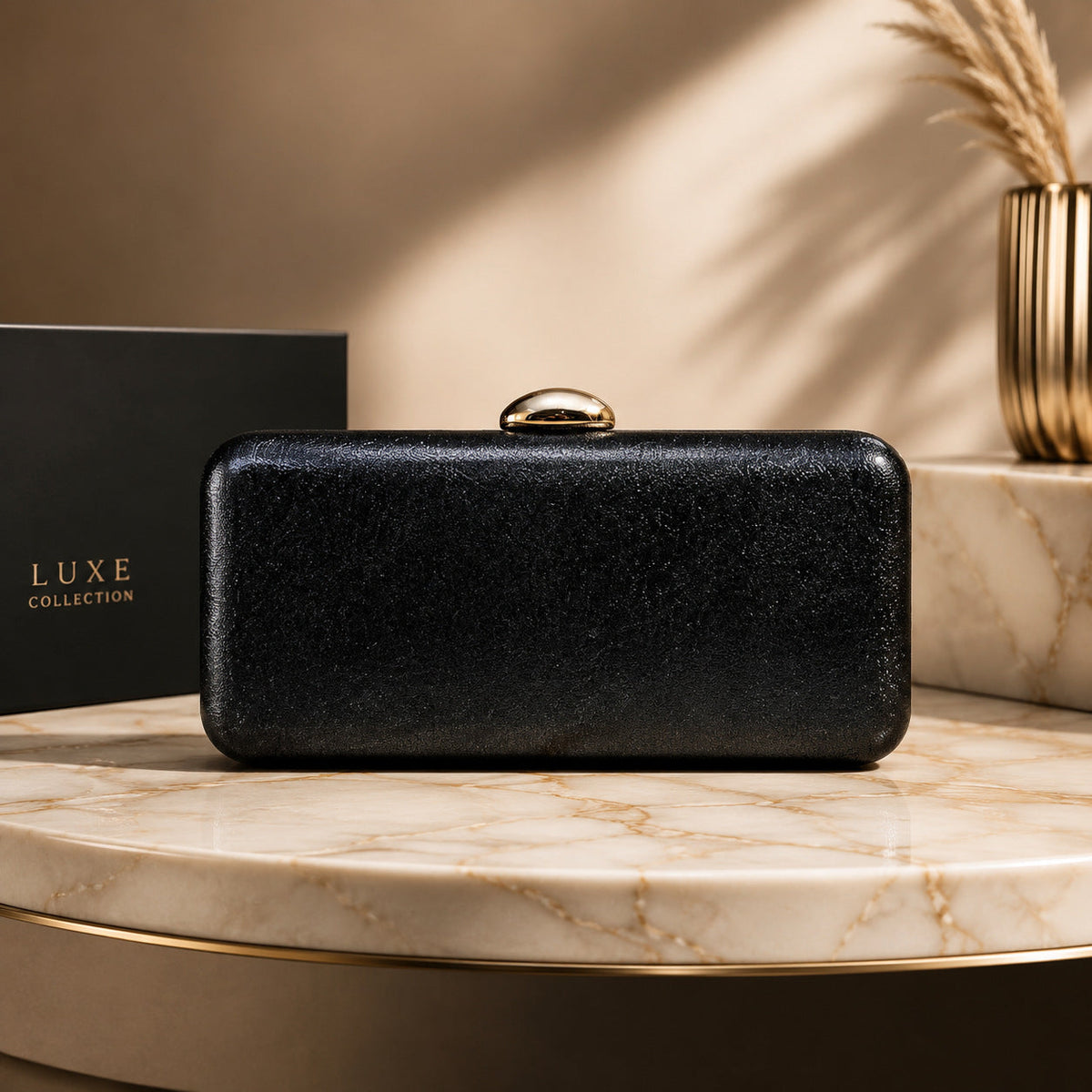 Luxury Evening Clutch For Women, New Metallic Texture Handbag, Simple And Stylish Banquet Bag, High-end Small Square Bag
