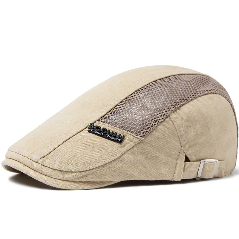 Men's Summer Thin Mesh Breathable Cotton Beret