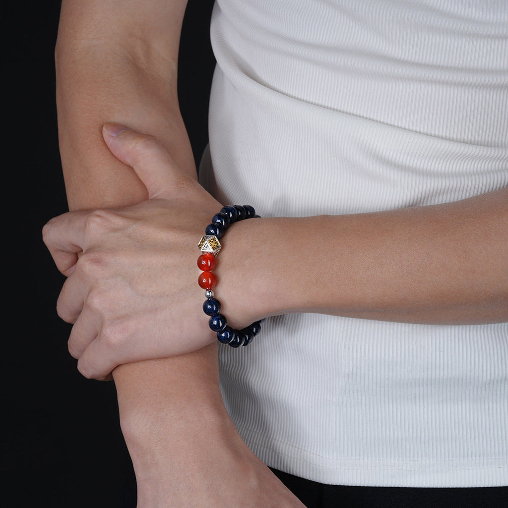 Beaded Bracelet For Men, Fashion Commuter Versatile Beaded Bracelet For Women, Unique Hip Hop Minimalist High-End Jewelry Accessories