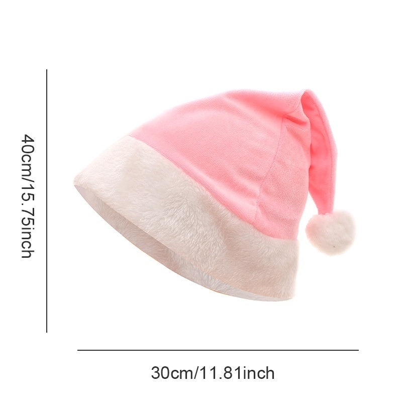 Christmas Party Plush Glowing Christmas Hat For The Elderly