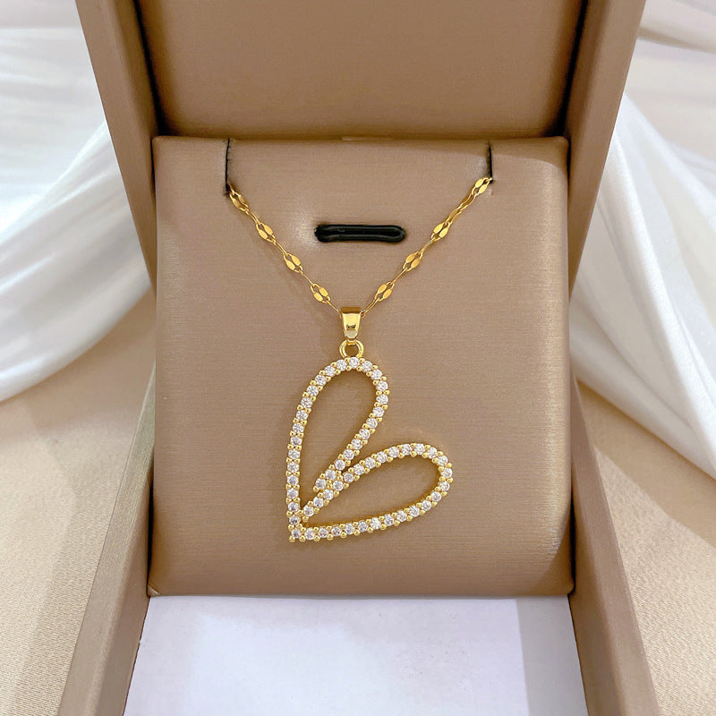 Banquet Wedding Necklace Women's Clavicle Chain, Titanium Steel