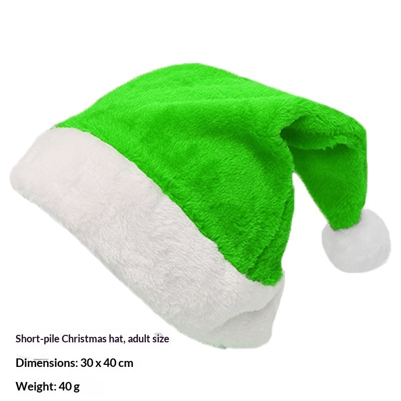 Christmas Party Plush Glowing Christmas Hat For The Elderly