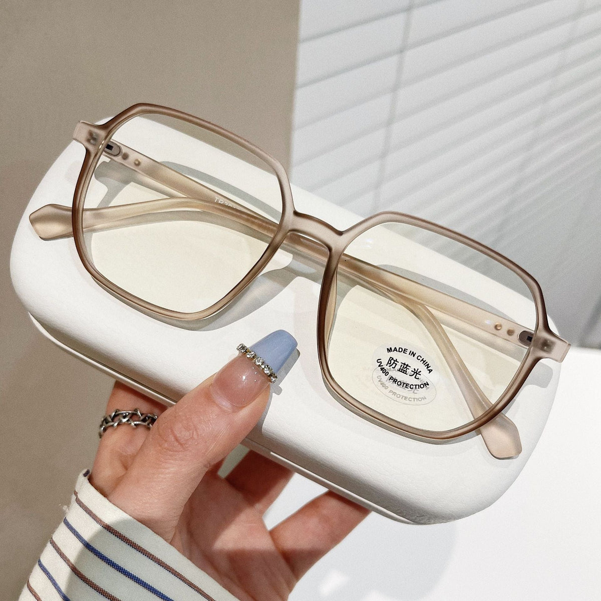 Square Concave Shape Myopia Glasses Rim Men And Women