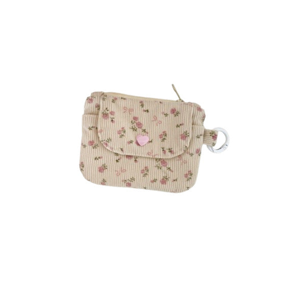 Corduroy Printed Coin Purse For Women