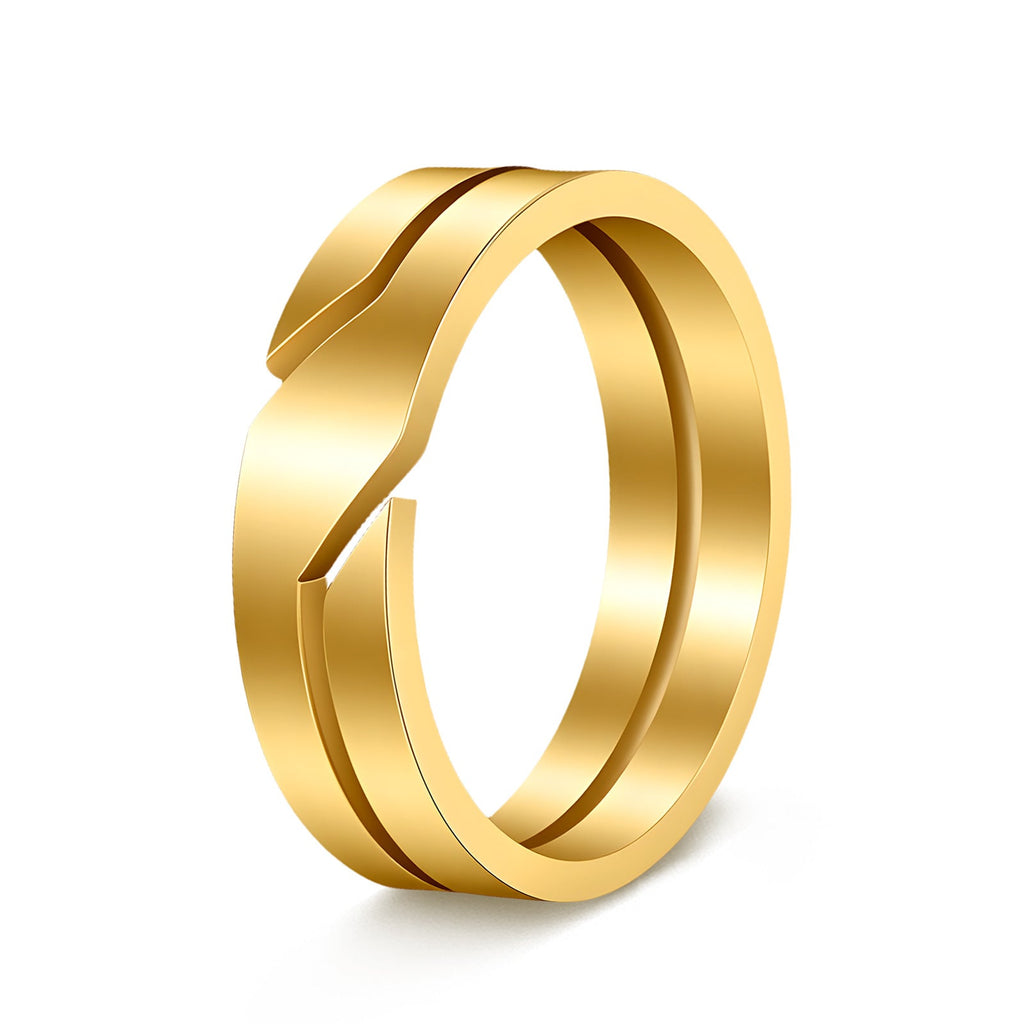Women's 4mm Wide Cast Titanium Steel Ring