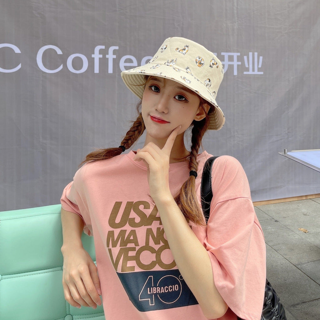 Women's Animal-print Reversible Bucket Hat
