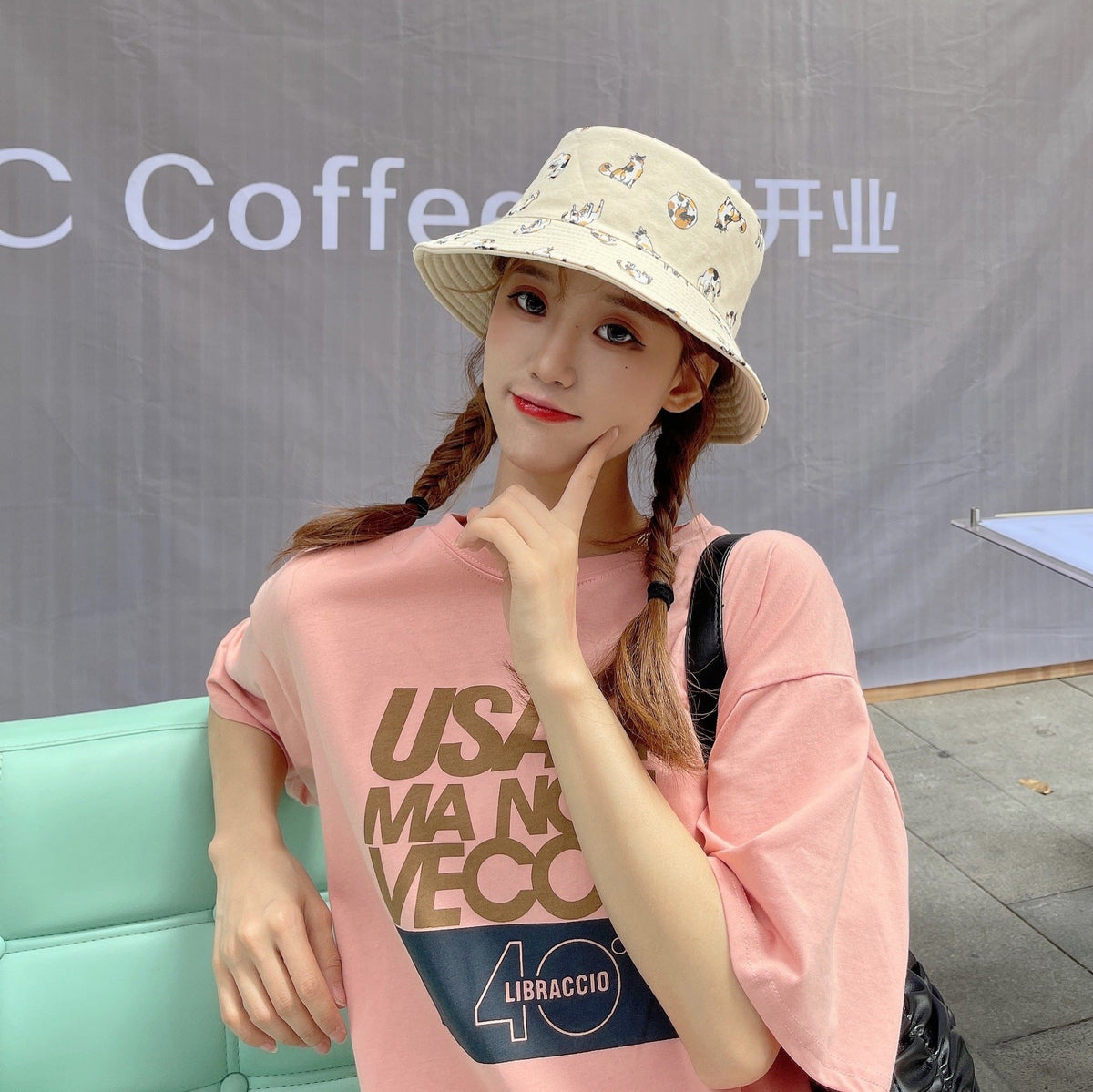 Women's Animal-print Reversible Bucket Hat