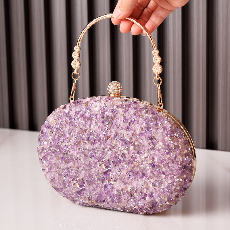 Affordable Luxury Diamond-encrusted Evening Clutch