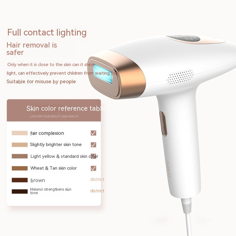 Household Photon Laser Hair Removal Device Painless Unisex Arm Armpit Hair Removal