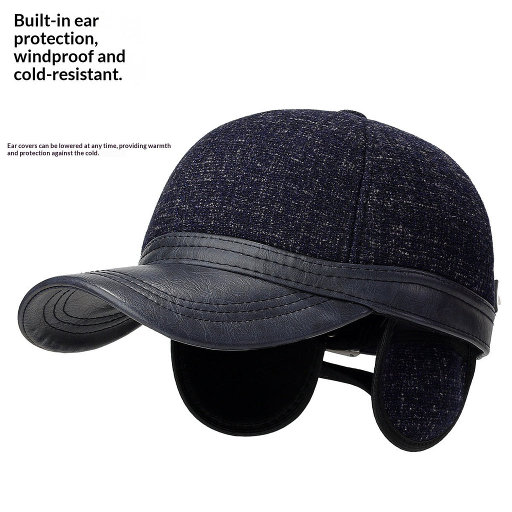 Men's Winter Baseball Cap With Earflaps For Warmth