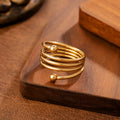 Ins-style Geometric Sphere Titanium Steel Ring For Women