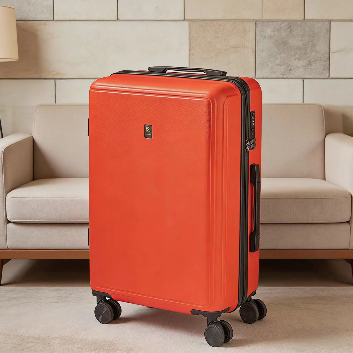 2026 New Luggage Trolley Case Student 20 Inch Lightweight Boarding Large Capacity Password Travel Leather Box Male - DY5209 Red