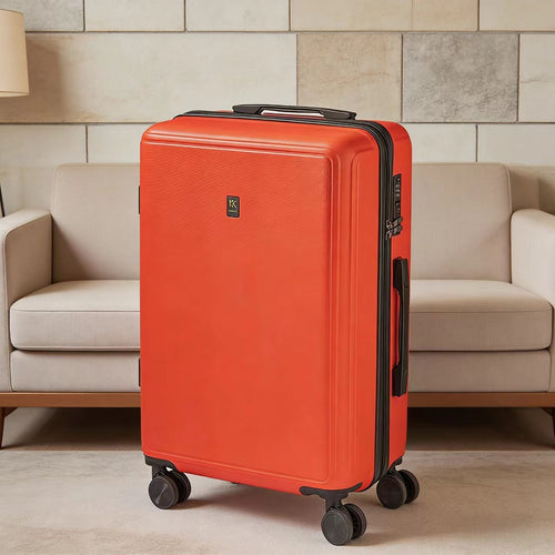 2026 New Luggage Trolley Case Student 20 Inch Lightweight Boarding Large Capacity Password Travel Leather Box Male - DY5209 Red