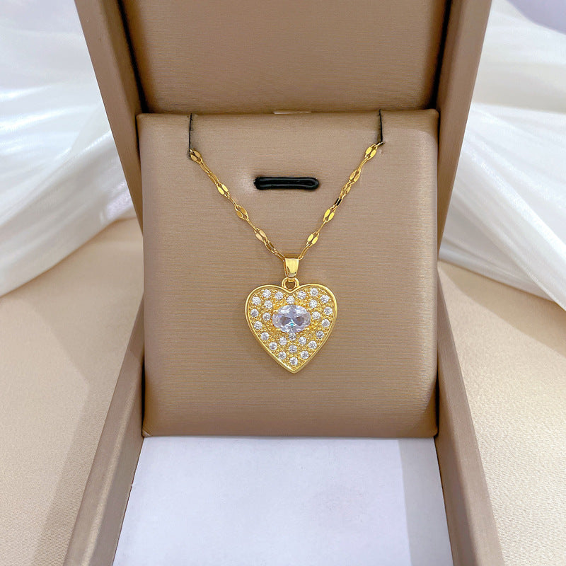 Banquet Wedding Necklace Women's Clavicle Chain, Titanium Steel