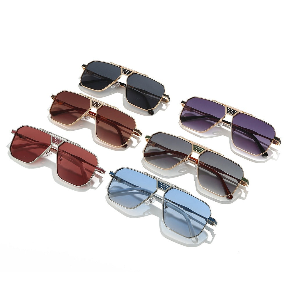Square-shaped Fashion Cross-border UV-protection Bulk-source Trendy Designer Sunglasses