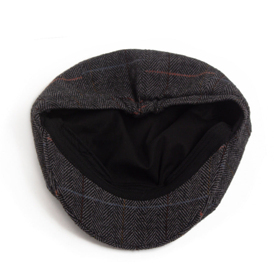 Women's Retro Wool Octagonal Cap