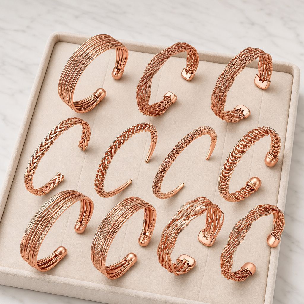 New Womens Open-style Bracelet Fashionable Woven Design