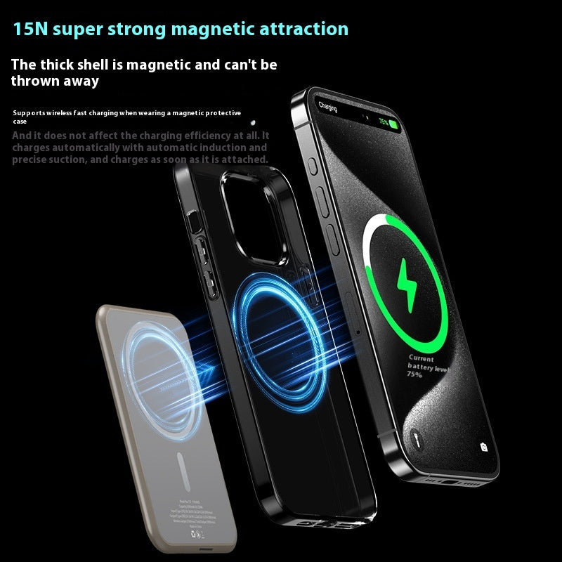 Magnetic Wireless Digital Display Aluminum Alloy Fast Charging Mobile Power Supply