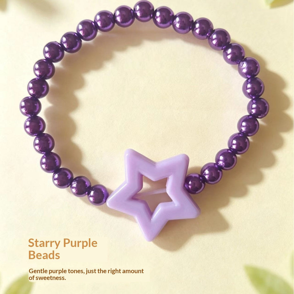 Hand-woven Five-pointed Star Bead Bracelet