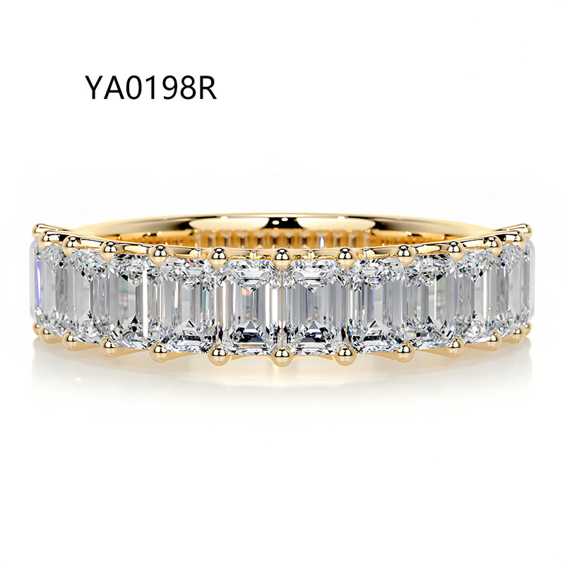 Fully Paved Moissanite Stackable Ring