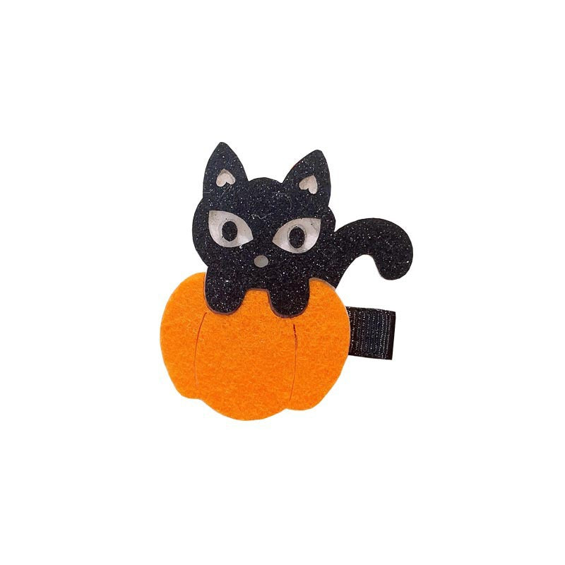 Halloween Children's Hair Accessories Pumpkin Ghost Funny Handmade Hair Clips