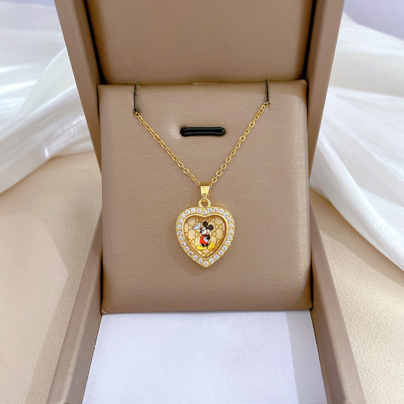 Banquet Wedding Necklace Women's Clavicle Chain, Titanium Steel