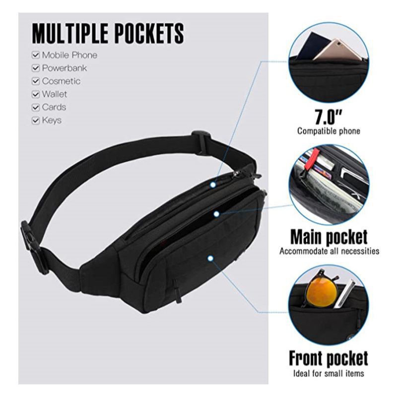 New Mens Waist Bag Outdoor Multi-purpose Waist Pack