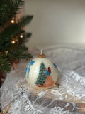 Vintage Christmas Ornament Candle: Hand-Poured Soy Beeswax, Gift Boxed