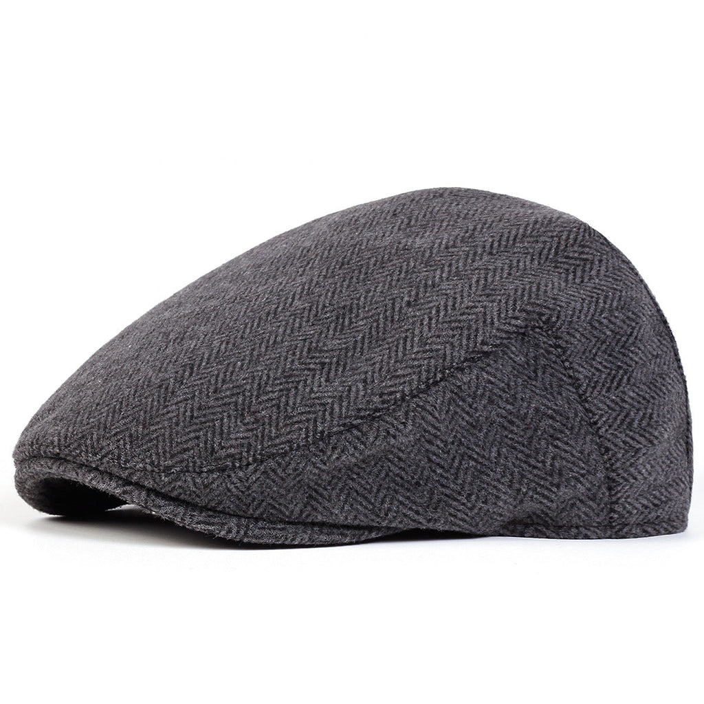 Simple Striped Beret Men's Casual Hat Painter's Cap