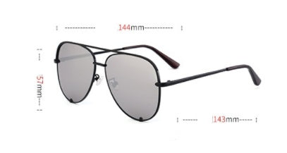 Personalized avant-garde aviator glasses