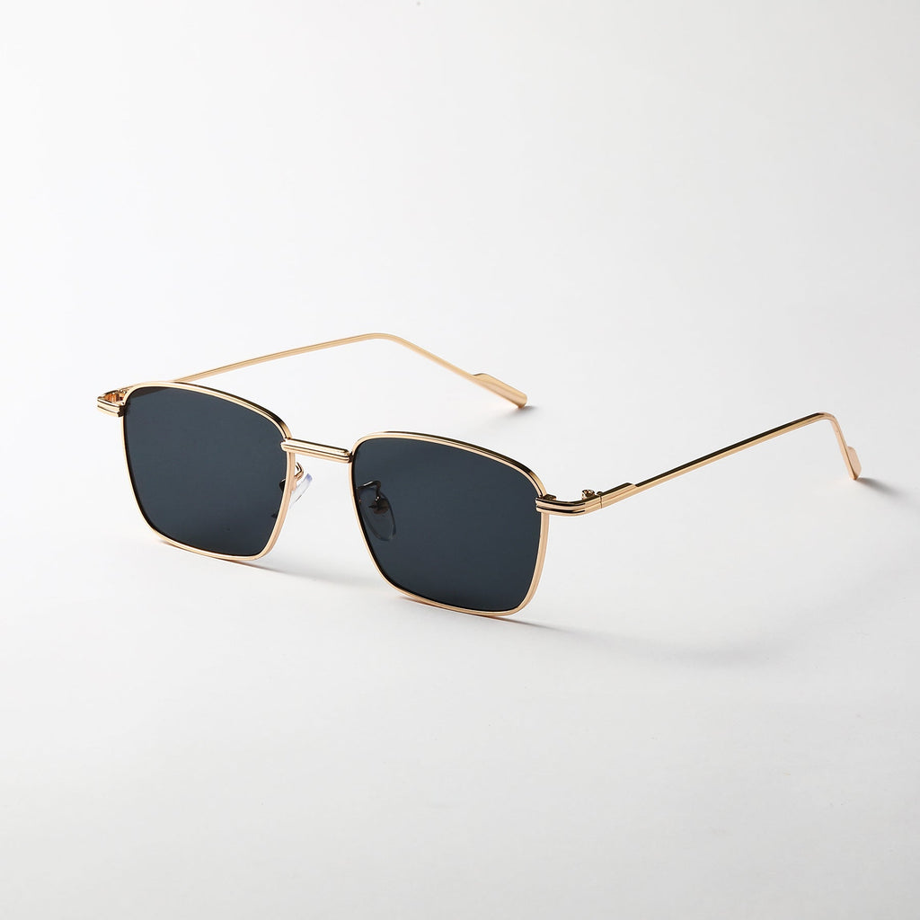 Square Small Frame Color Ocean Film Gradient Sunglasses For Women