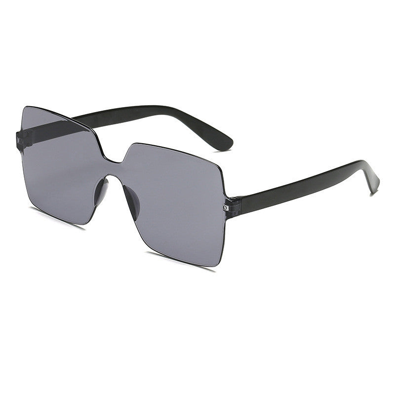 Frameless Siamese Transparent Sunglasses