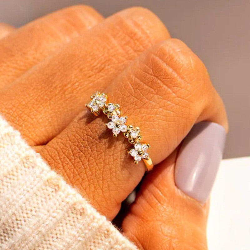 Golden Sweet And Personalized Ring For Women