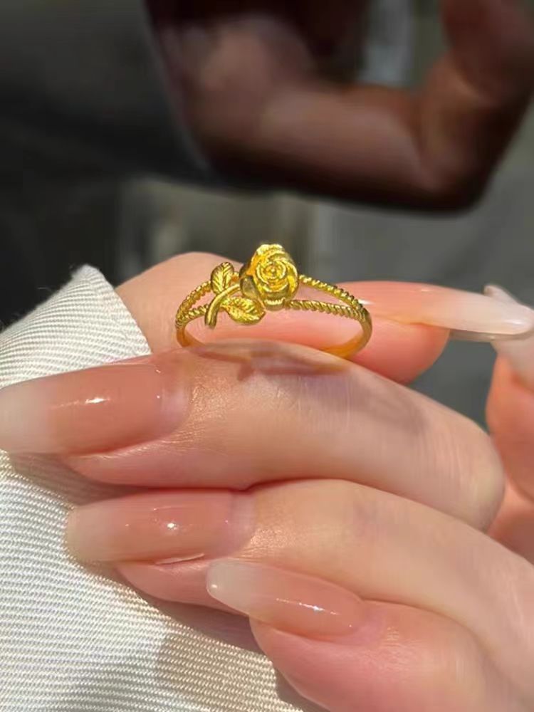 Rose Flower Ring, Womens Style Ultra-gentle