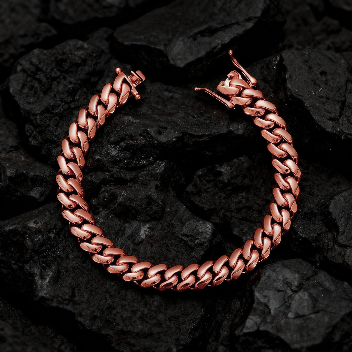 Men's Stainless Steel Cryptographic Cuban Chain Bracelet