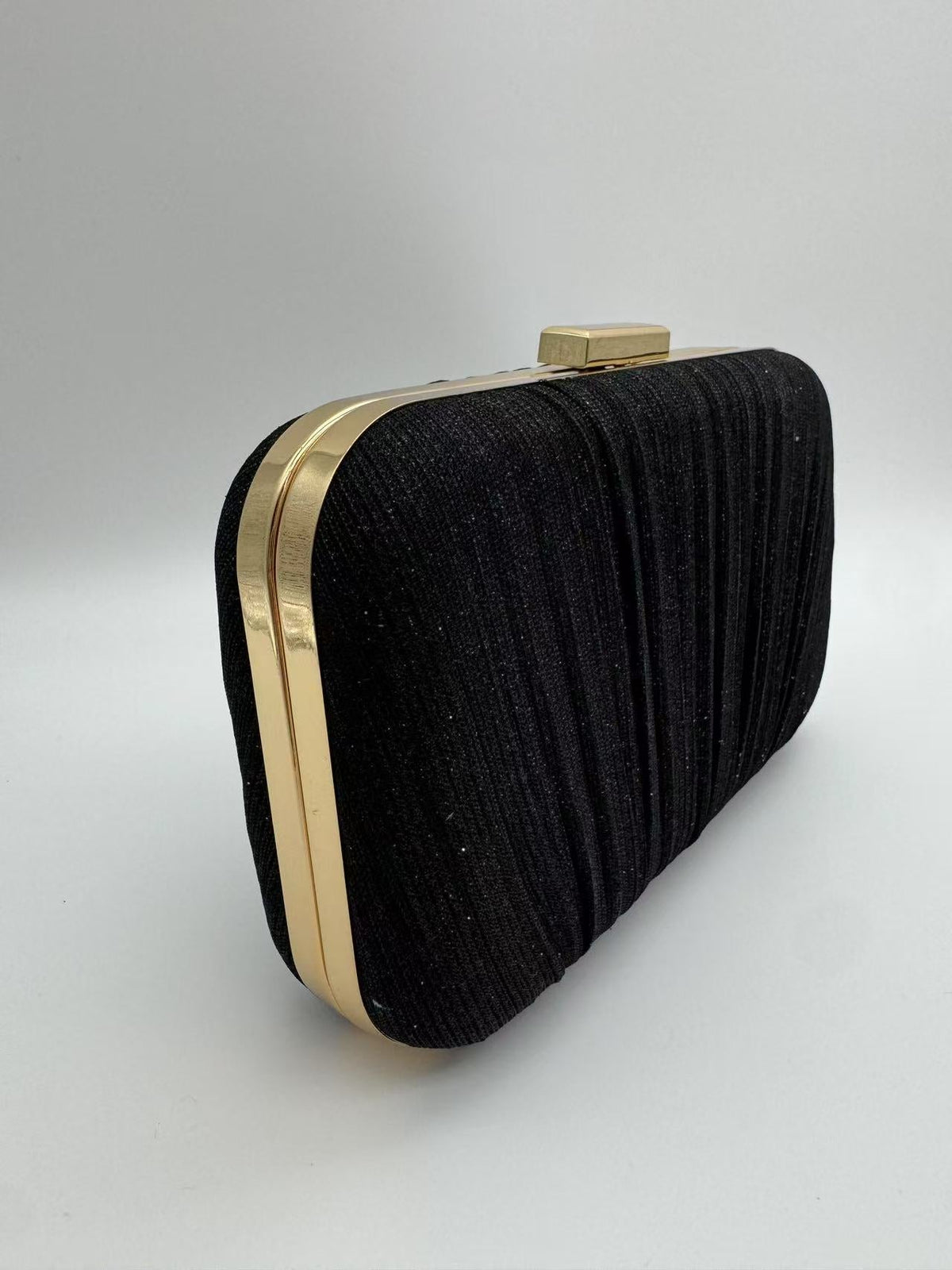 Women's Light Luxury Ruched Evening Clutch  Elegant Socialite Handbag, Formal Gown Mini Square Purse, Party Grab Bag
