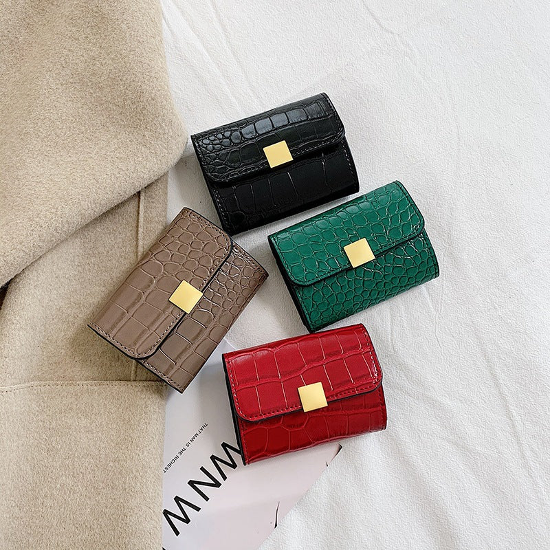 Crocodile Pattern Soft sSurface Card Holder Coin Purse
