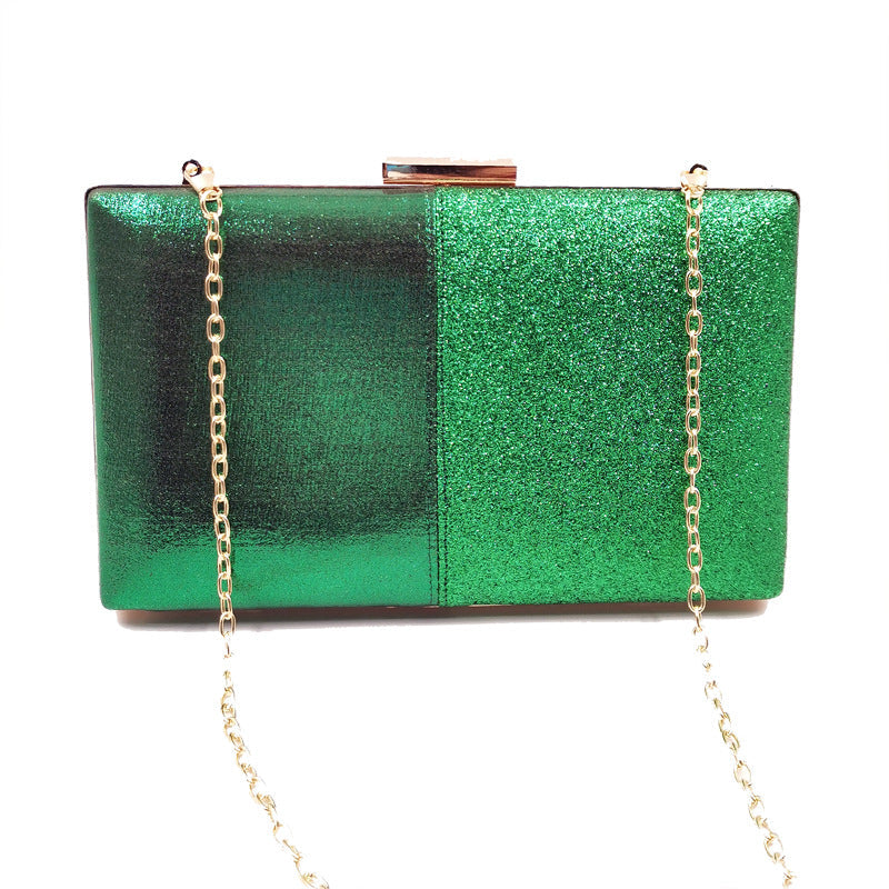 Women's Clutch Bag Shoulder Bag Sequin Stitching Banquet Dress Evening Bag