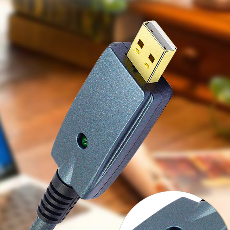 Laptop USB Male To 6.35MM Guitar Male Audio Recording Cable