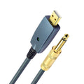 Laptop USB Male To 6.35MM Guitar Male Audio Recording Cable