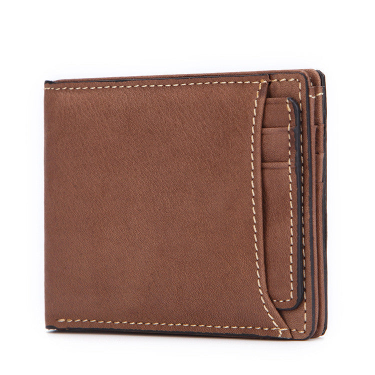 New Casual European And American Men's Leather Wallet