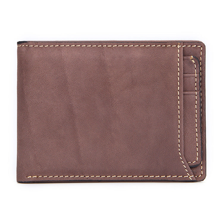 New Casual European And American Men's Leather Wallet