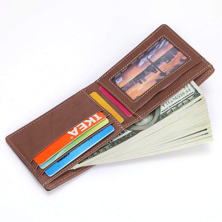 New Casual European And American Men's Leather Wallet