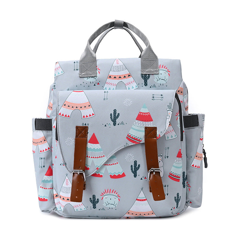 Large-capacity Mommy Bag Multifunctional Printing