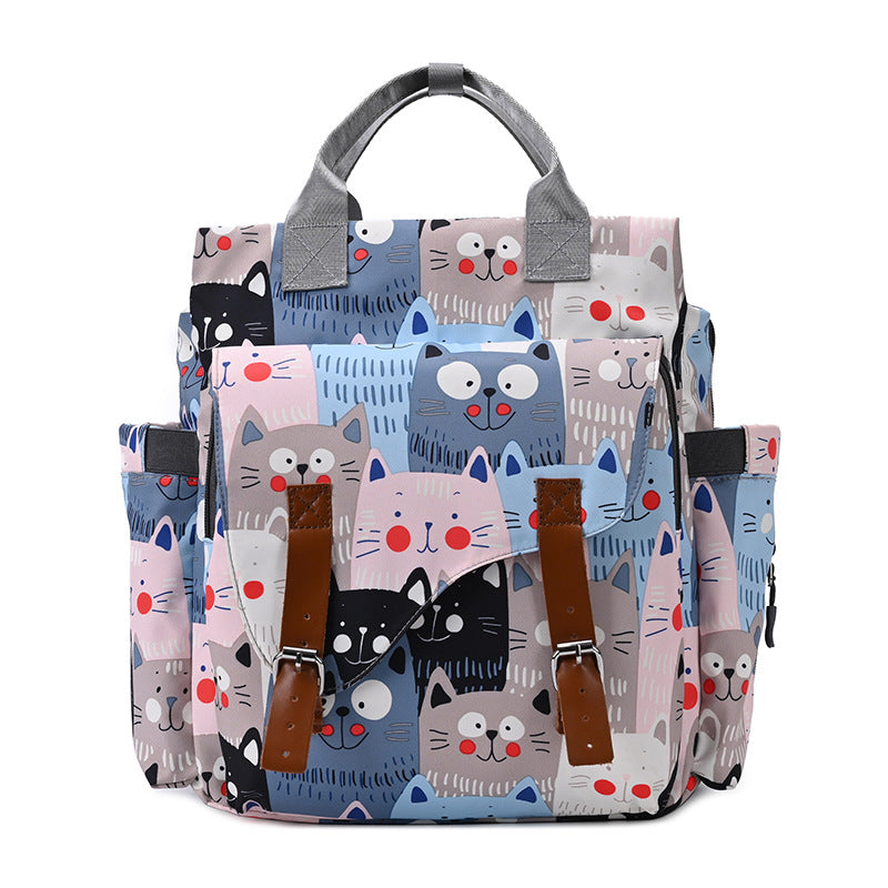 Large-capacity Mommy Bag Multifunctional Printing