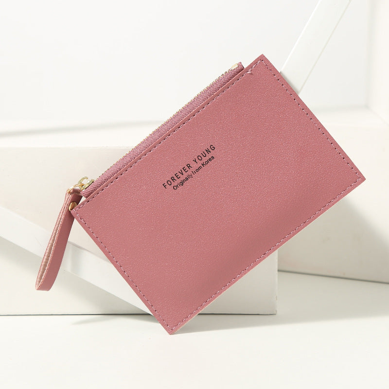 Ultra-thin Female Cute Personalized ID Card Holder Mini Coin Purse