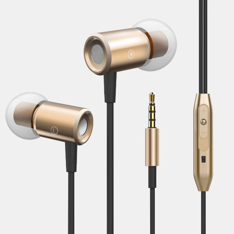 Wired Earphone Metal Magnetic Subwoofer In-Ear Cable